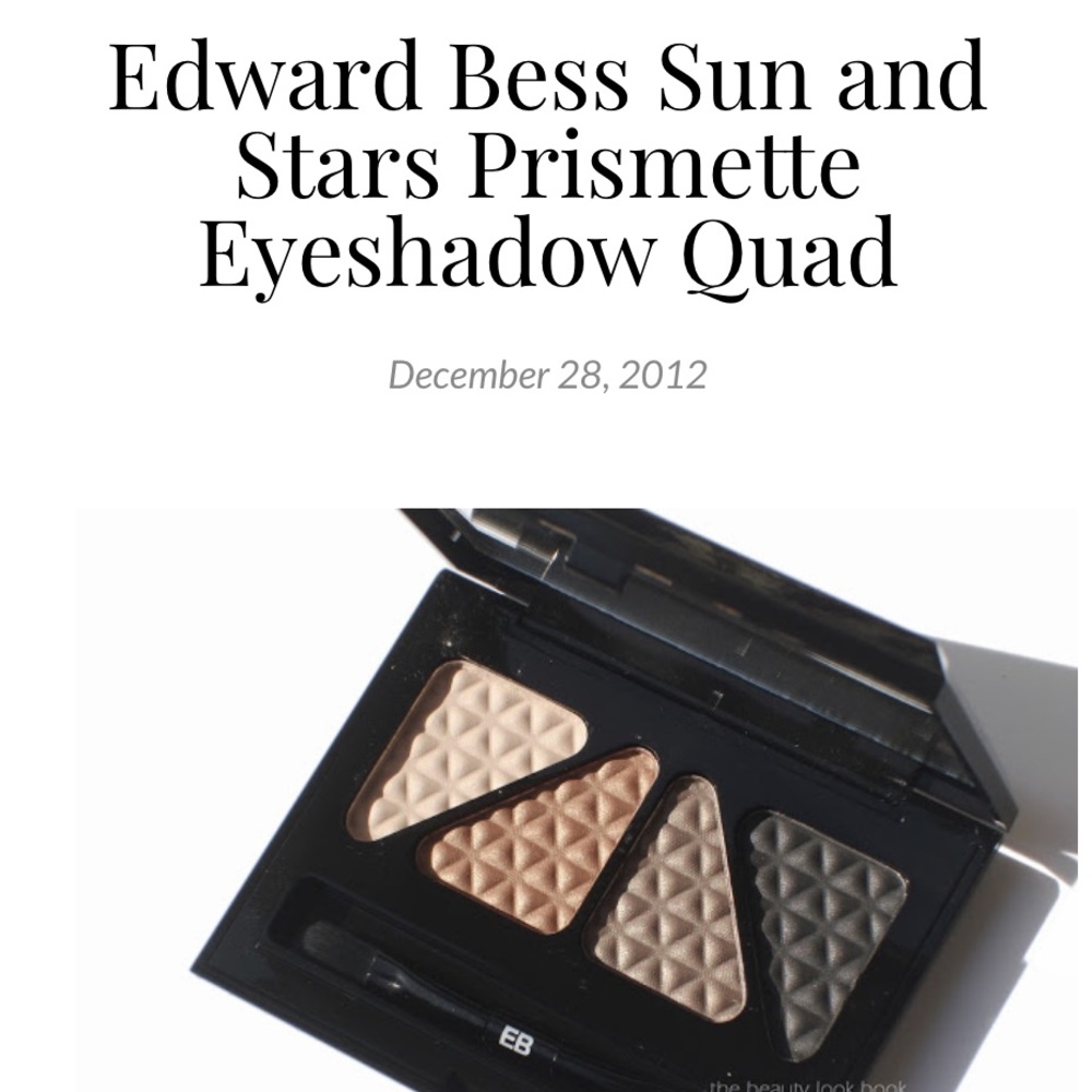 Edward Bess Prismette Eyeshadow Quads